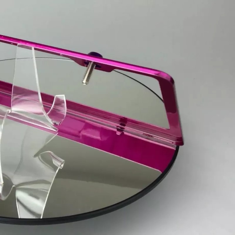 MotorVehicleParts Hot Pink Stainless Steel License Plate Frame w/ Aluminum