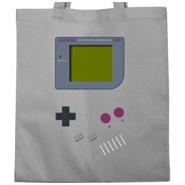 Shirtracer - Nerd gifts - Gameboy - fabric bag made of cotton jute bag long handle, 1 Light Grey, Einheitsgröße