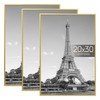 upsimples 20x30 Picture Frame Gold 3 Pack, Scratch-Proof Poster Frames