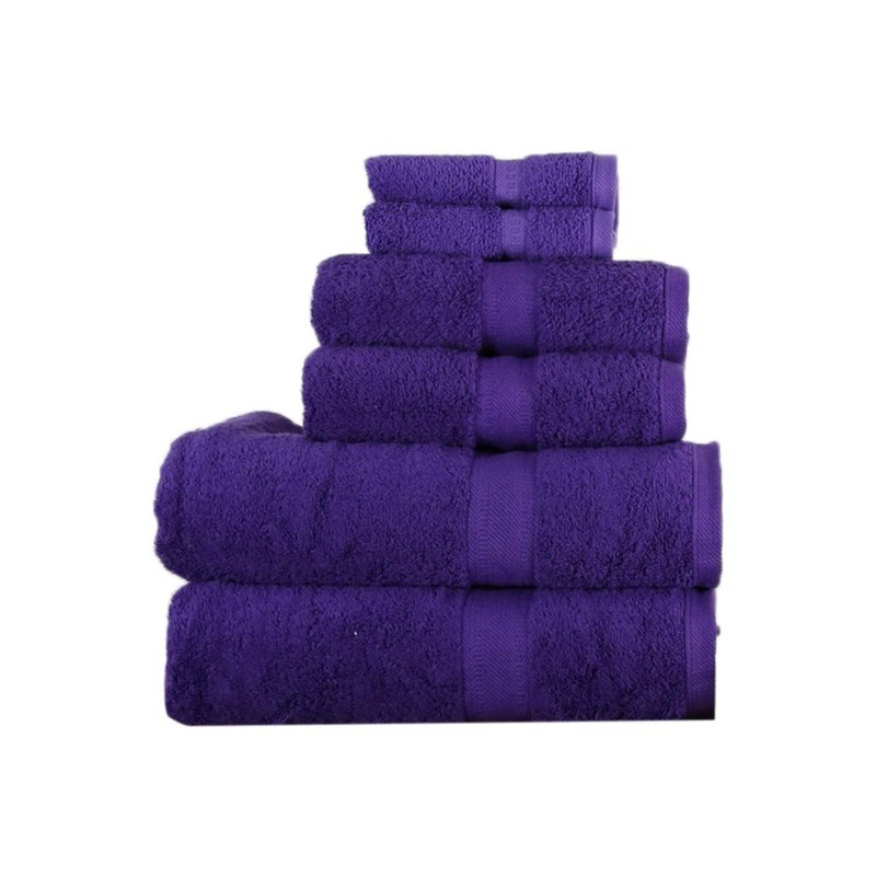 aztex Egyptian Range, 100% Cotton Towels - Hand Towel, Purple