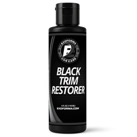 ExoForma Black Trim Restorer - Unique Dye-Infused Formula Lasts 6+ Months - Restores Factory Black to Plastic Trim - Protects Against UV Rays, Helps Conceal Scratches & Scuff Marks - Works in Seconds