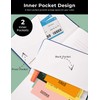 AISBUGUR Pocket Notebook Small Notebook 2-Pack, 3.5" x 5.5" Pocket
