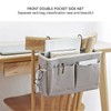 aimall Dormitory Bedside Storage Pocket, Hanging Basket Bedside Caddy, Bedside