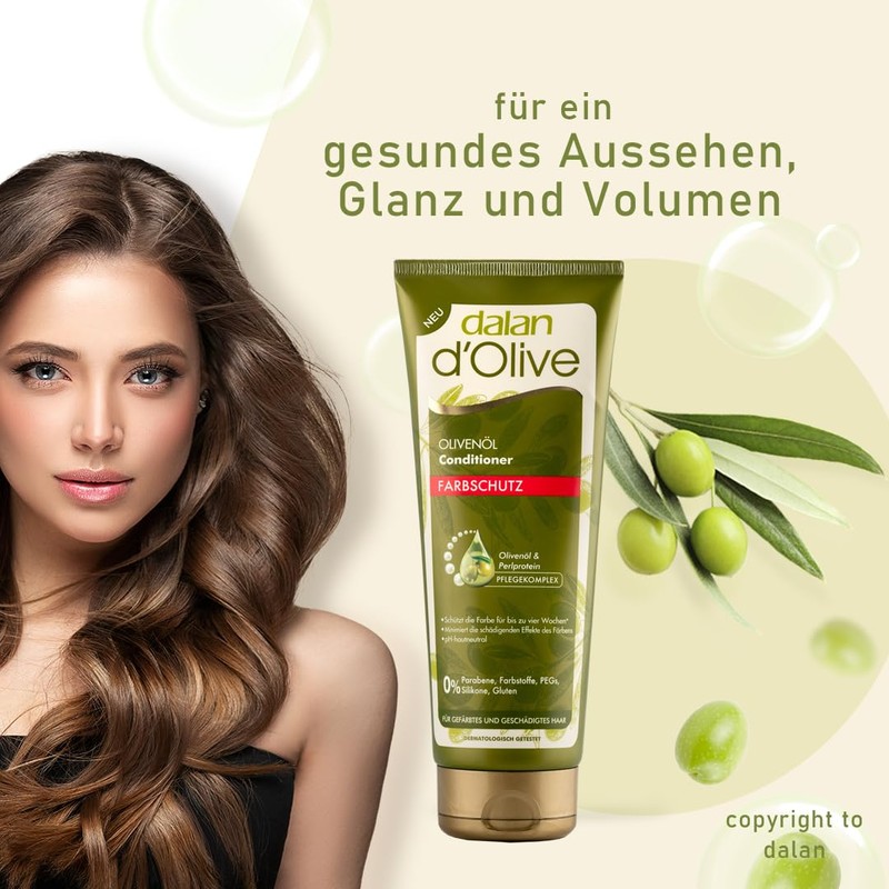 Dalan d'Olive Hair Conditioner Colour Protection 200 ml Pack of