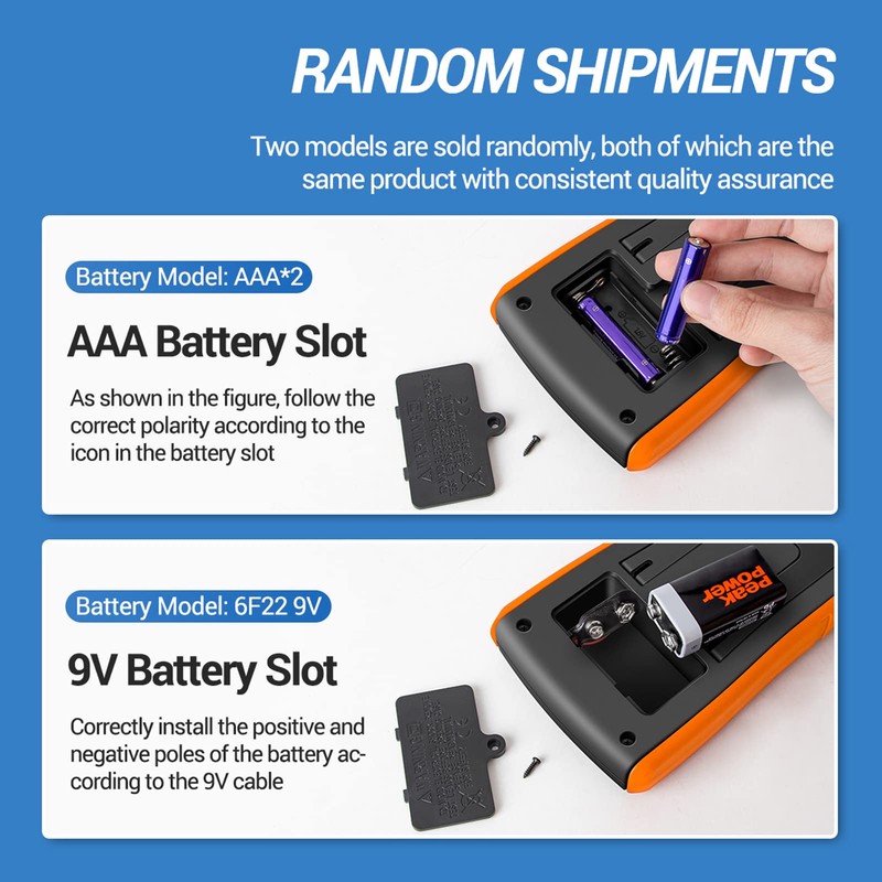 Telituny Multimeter Digital DT9205A AC/DC Voltmeter Ohmmeter Ammeter Voltage Tester