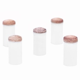 Billiard cue tips, billiard attachment tips, cue tips pool cue tips 11/13 mm, 10 pieces screw pool snooker cue tips, screw on soft grey tips, spare part