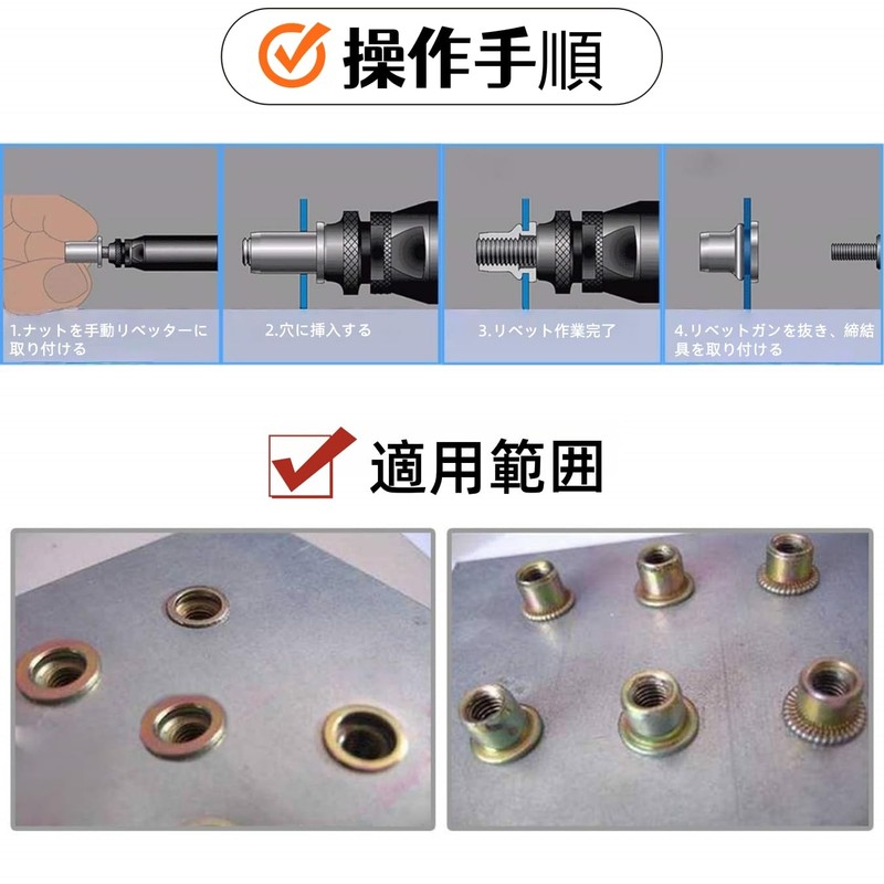Galvanized Carbon Steel Hand Nut Nut Rivet Nut Hand Rivet