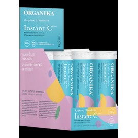 Organika Instant C Effervescent (Raspberry) - 8 Tubes x 10 Tabs