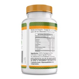 Curcuma Pura Orgánica Premium - 100 Cápsulas, 500mg, Sabor Natural