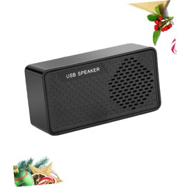 jojofuny USB Soundbar Speaker for Laptop and Computer Mini Subwoofer Surround Sound Portable Design for for Gaming and Multimedia No Driver Installation Required Black