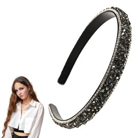 Traziewell Wedding Guest Headband Rhinestone Headbands Hair Band Rhinestone Sparkly Head Bands Sparkle Glitter Bling Holiday Accessories Gifts Children Girls 2216