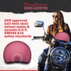 Daytona HELMETS Motorcycle Half Helmet Skull Cap- Hi-Gloss Pink 100%