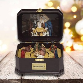 Wizardi Traditional Nativity Scene Christmas Miniature. Christmas Village F07M4-4