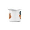 Fabulous Emaillierter Metallbecher 284ml Baumblatt Minimalistisch-rustikaler Stil