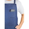 Hudson Durable Goods Adjustable Crossback Denim Apron with Pockets –