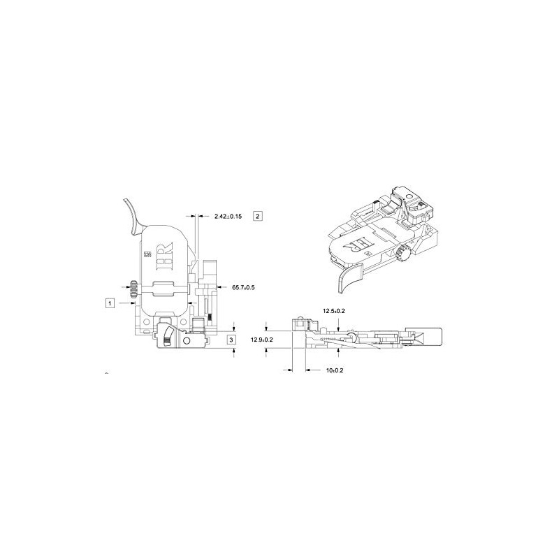 One Pair - 6-Way Adjustable Release Clip for Undermount Slides