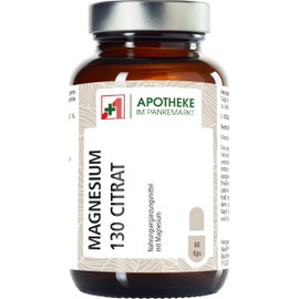 Magnesium 130 Citrat Allrounder Magnesium, frei von Ascorbylpalmitat, Talkum, Siliciumdioxid, Magnesiumoxid und Magnesiumsalzen der Speisefettsäuren, verringert Müdigkeit.