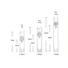 VASANA 12 Empty Airless Vacuum Pump Bottles Refillable Plastic Cream