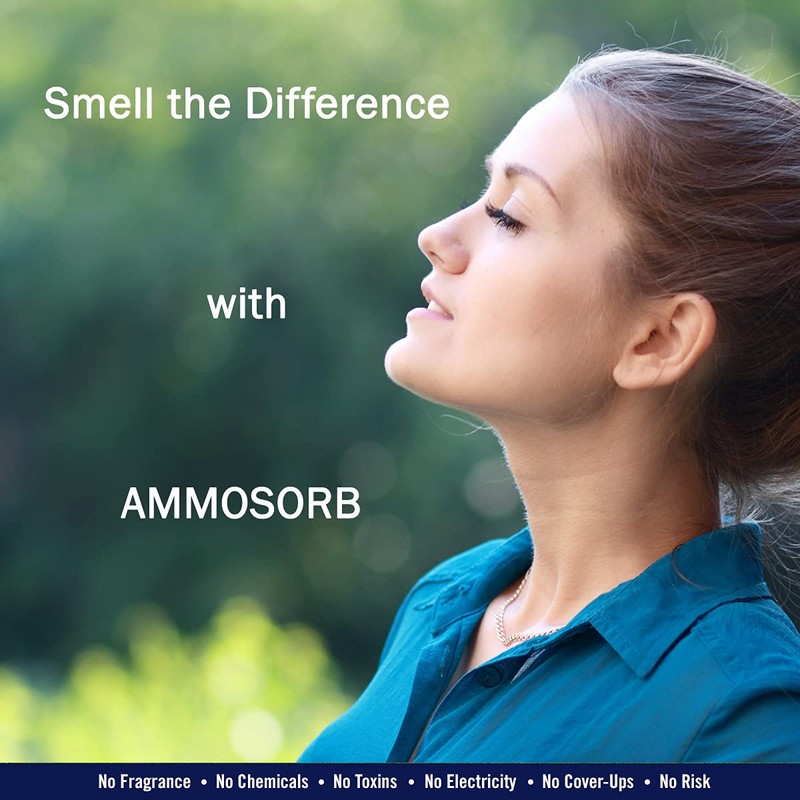 AMMOSORB Natural Ammonia Odor Elimination Deodorizer Granules: 2 lb.