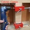 2Pcs Cabinet Clamps Firm Fixing Easy Operation Rugged Portable Face