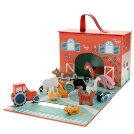 Rex London Wooden Farm Playset