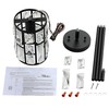 MEXO Black Crystal Pendant Light Fixture Modern Hanging Lighting Mini