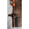 Unbranded CHRISTIAN CATHOLIC ROSARY Beads 8mm Saint BENEDICT Woven Rope