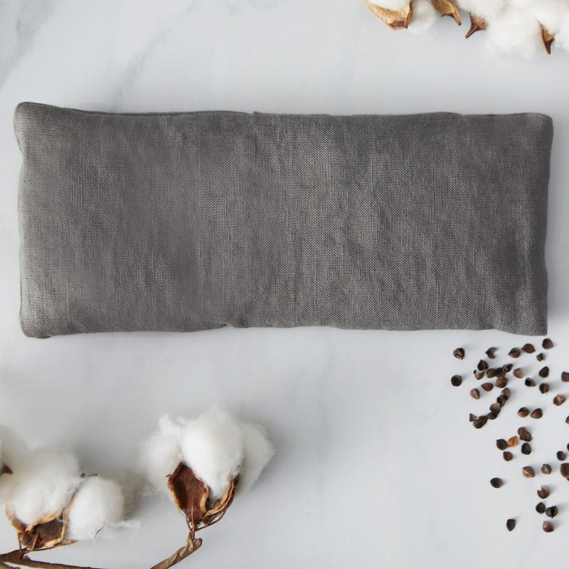 Bucky Linen Hot & Cold Eye Pillow, Natural Buckwheat Filling,