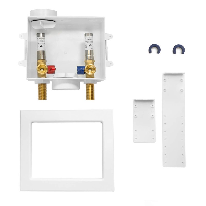 EFIELD Washing Machine Outlet Box with Center Drain 1/2-inch Push-Fit