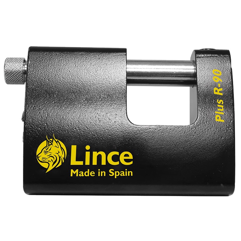 Lince 9PLUSR90 High Security 90mm Key Padlock PLUSR90 monoblock. Lock,
