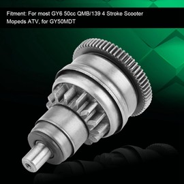 Starter Freewheel, Starter Clutch, Starter Clutch Gear, Starter Gear for GY6 49cc 50cc 139QMB Scooter Mopeds ATV for GY50MDT
