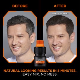 L’Oreal Paris Men Expert One Twist Mess Free Permanent Hair Color, Mens Hair Dye to Cover Grays, Easy Mix Ammonia Free Application, Dark Brown 03, 2 Application Kit
