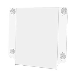 Marketing Holders 8 1/2"W x 11"H Sign Holder Double Sided Pack of 24 Indoor or Outdoor Suction Cups Advertising Signage Hours of Operation Directions Window Mount Photo Notices Document Signs