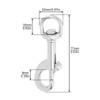 SecurityIng Diving Snap Hooks, Heavy Duty Stainless Steel 316 Marine