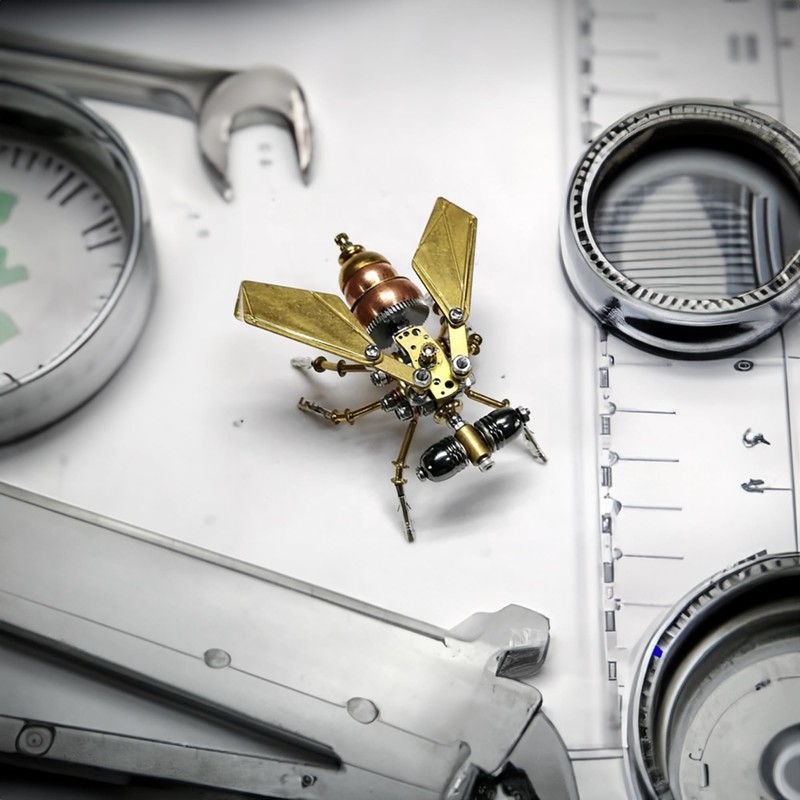 Mechanical Metal DIY 3D Insect Brass Puzzle (Fly)