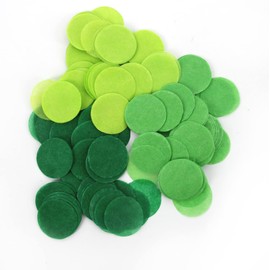 Mybbshower Mybbshower Green Paper Confetti Beach Jungle Birthday Party Decorations Spring Wedding Table Scatter for Baby Shower 1 inch 5000 Pieces