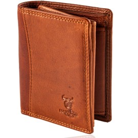 MATADOR® Men's Wallet Small Wallet with RFID Protection Minimalist, Vintage Brown, Elegant