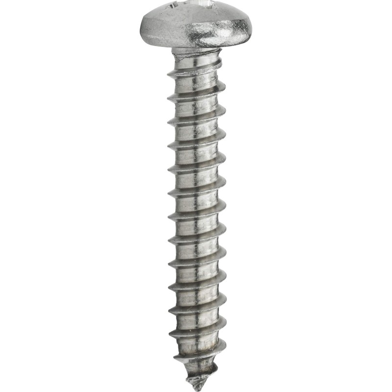 #4 x 5/16" Pan Head Sheet Metal Screws, Stainless Steel