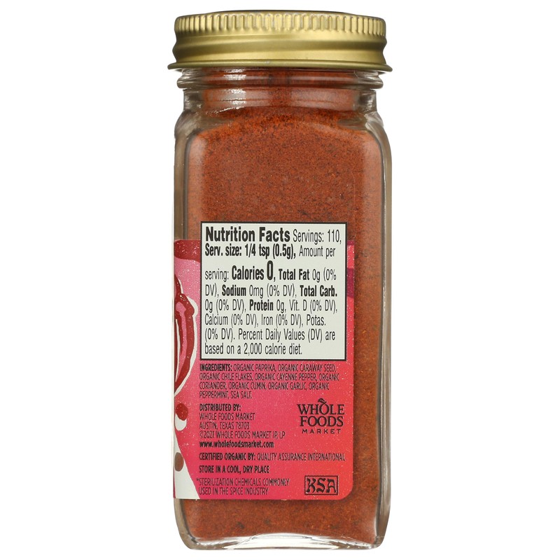 Whole Foods Market, Organic Harissa Seasoning, 1.94 Ounce