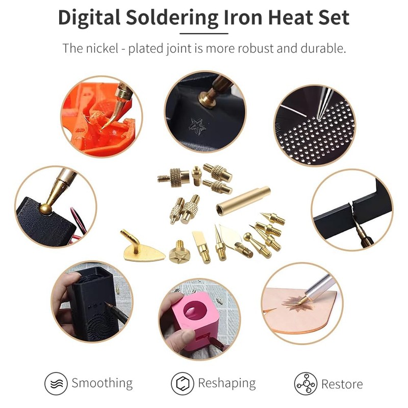 BAUSATZ 90W Digital Soldering Iron Kit, Internal Heating Soldering Iron,