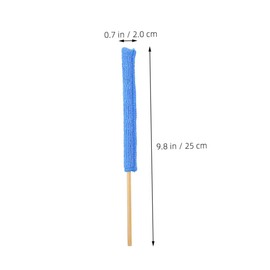 FOMIYES 24pcs Microfiber Duster Sticks for Cleaning Crevice Brush Tools for Windows Shutters Air Conditioners Soft Handles Durable Easy to Use Multi Color