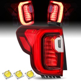 TUSDAR LED Tail Light Assembly For 2020-2023 GMC Acadia SL SLE SLT Denali Outer Rear Taillight Assembly OE Direct Replacement Brake Tail Lamp Left Driver Side with Bulbs
