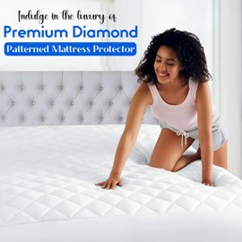 Ethereal Luxuries Quilted Mattress Protector King Size Hypoallergenic and Breathable Protector King Bed, Deep Fitted Washable Bed Protector King Mattress Cover, Hotel-Quality Comfort