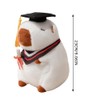 YANGUN Capybara Cuddly Toy with Graduation Hat and Talar, 23