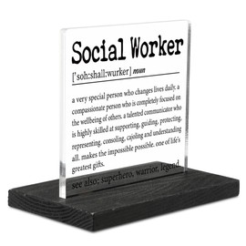 Social Worker Gifts for Women, Thank You Gifts for Social Worker, School Social Worker Gifts, Social Worker Week, Social Worker Appreciation Gifts Decorative Signs & Plaques YT432