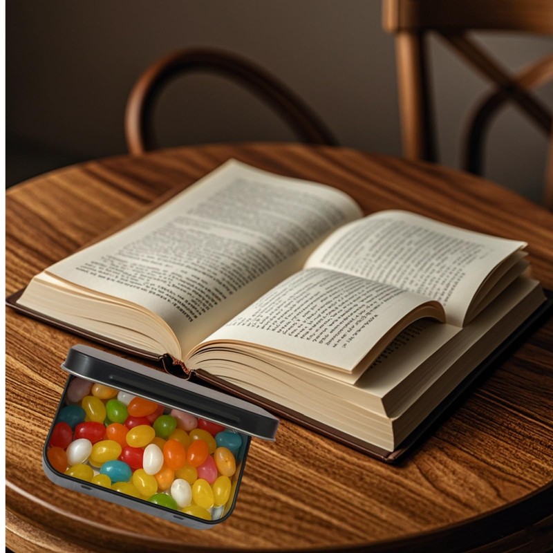 JYCY 2pcs Small Metal Storage Boxes with Lids - Rectangular