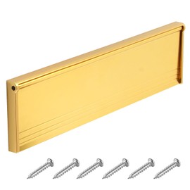 1 Set Letter Box Flap, 11.5 in Gold Letter Box Wirh 4 Pcs Nail, Letter Box Cover,Suitable for Wooden Doors, Rigid PVC Doors, and Composite Doors for Home,Office