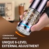 Electric Rechargeable Salt and Pepper Grinder Set with LED Light