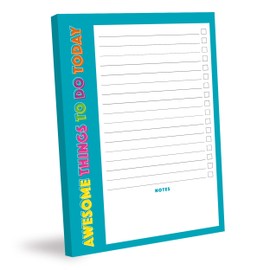 Bettie Confetti Daily Planner Pad | Undated A5 Funny Desk Organiser with Task Planner, Productivity Tracker, Goal Planner & Hydration Checklist | For Students, Teachers, Office| 50 Tear off Pages
