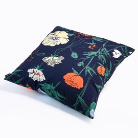 Marimekko Cushion Cover 19.7 x 19.7 inches (50 x 50 cm) Perena Dark Blue Green Orange Yellow 73916 073916 562 Nude Cushion Sold Separately Nordic Miscellaneous Goods Scandinavian Design [Parallel